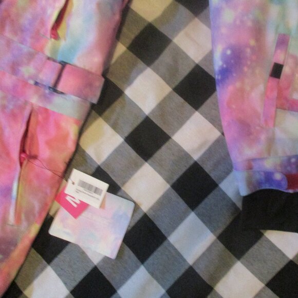 NWT Bluemagic ski snow suit by SNBOCON, size M Tie Dye galaxy - Picture 8 of 11